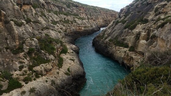 Wied il-Għasri in Gozo island