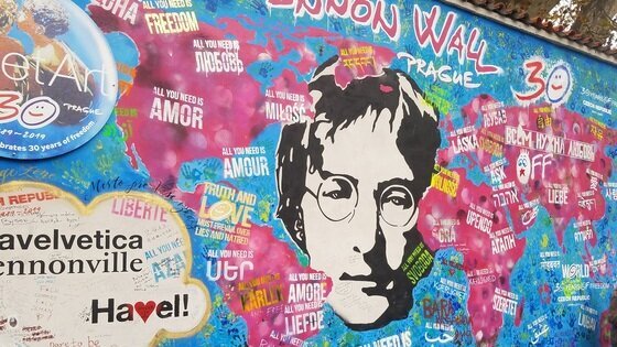 John Lennon Wall, Prague, November 2019